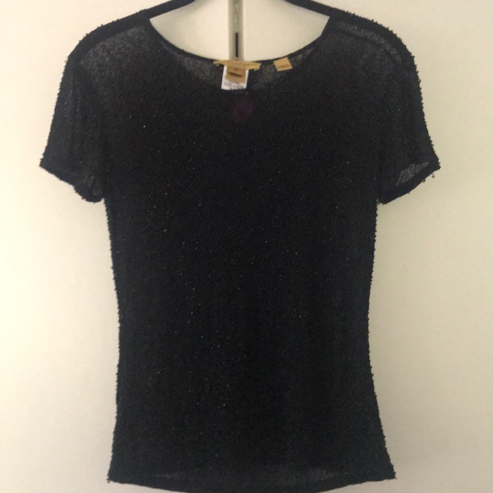 Black beaded Donna Karan